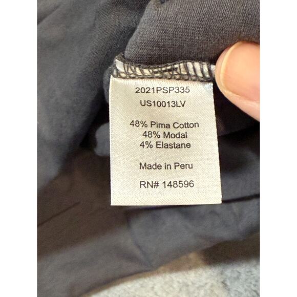NWT‎ Universal Standard Size 4XS (00-0) LONG SLEEVE V REX Slate Grey Causal Pima - Picture 6 of 9